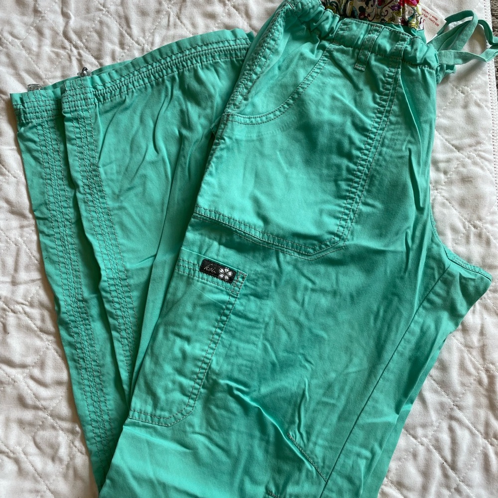Koi Green Boot Cut Flare Pants